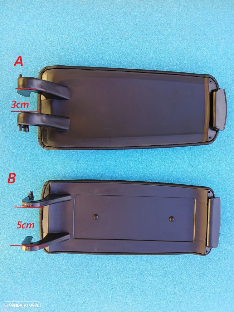 Tampa + fecho apoio braço em pele Audi A4 B6 B7 de 2000-2008  NOVO - 2