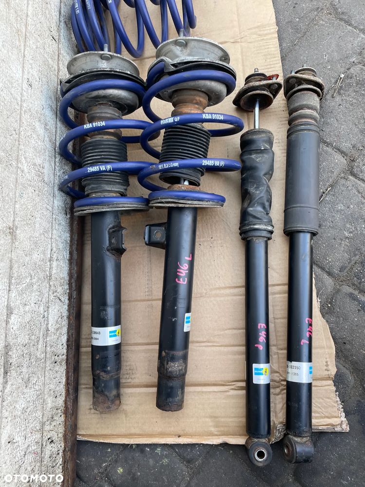 BMW E46 AMORTYZATOR BILSTEIN SPRĘŻYNY OBNIŻAJĄCE PRZÓD TYŁ H&R - 3
