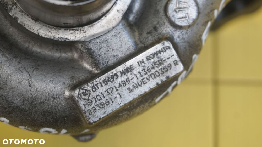 TRAFIC VIVARO 1.6 DCI 16r 140KM R9M450 turbina turbosprezarka H8201371489 - 6