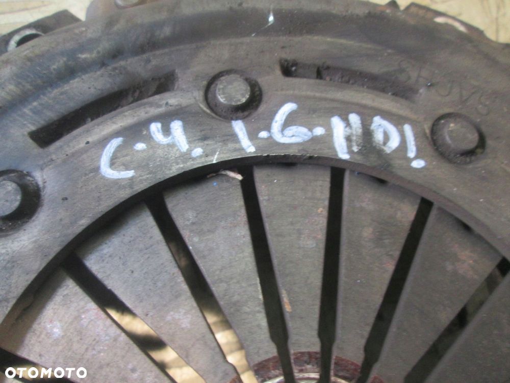 KOŁO DWUMASOWE + TARCZA + DOCISK ŁOŻYSKO OPOROWE CITROEN C4 I 1.6 HDI - 2