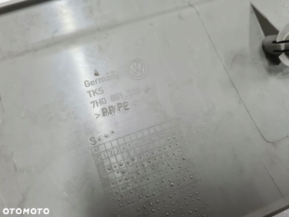 VW T5 MULTIVAN osłona obudowa zaślepka fotela przód SZARA 7H0881320A - 3