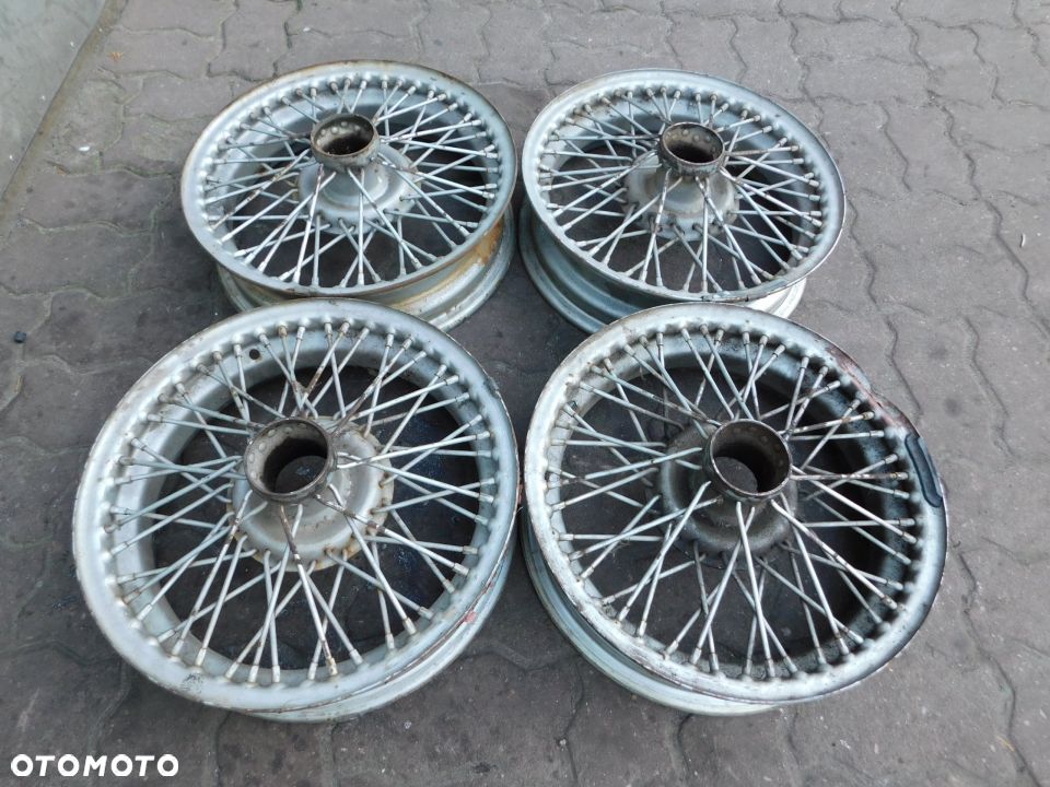 felgi zabytkowe szprychowe JAGUAR XKE AUSTIN HEALEY MG TRIUMPH mocowane na frezy - 1