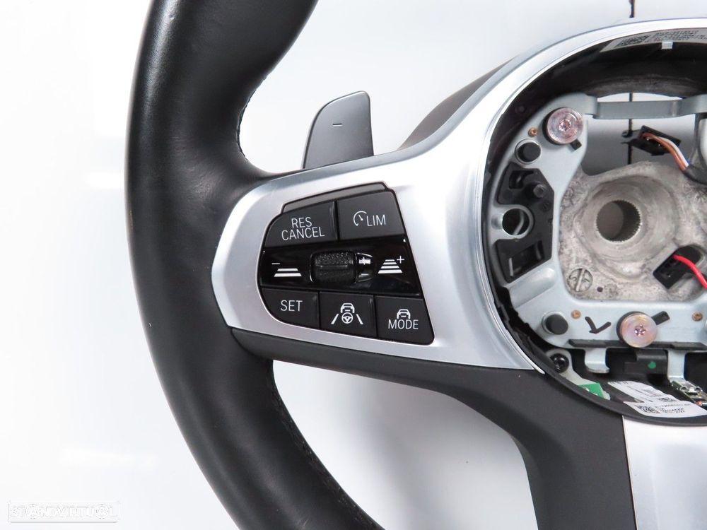 Volante em Pele Pack M com Patilhas e Multifunções Usado / Original BMW 7 (G11,... - 4