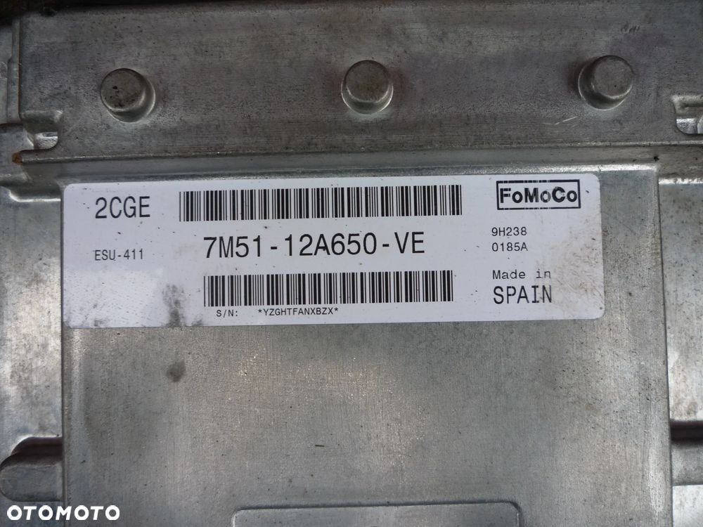 FORD FOCUS MK2 LIFT 1.8 16V IMMO ZESTAW STARTOWY 7M51-12A650-VE - 2
