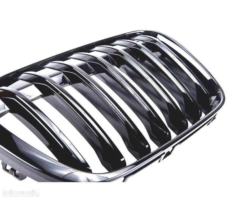 GRELHAS DIANTEIRAS BMW X1 F48 15- PRETO BRILHANTE - 2