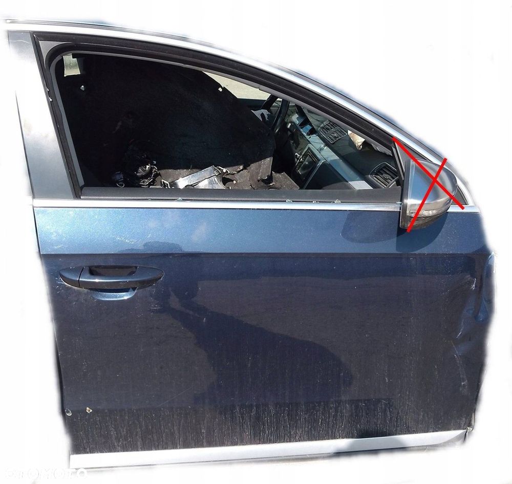 VW PASSAT B7 2012 4MOTION ALLTRACK DRZWI PRAWE PRZEDNIE PRZÓD LH5X - 1