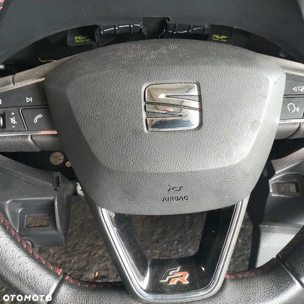 SEAT IBIZA 5 6F DESKA KONSOLA  PODUSZKI PASY W ORGINALE 2017 - 3