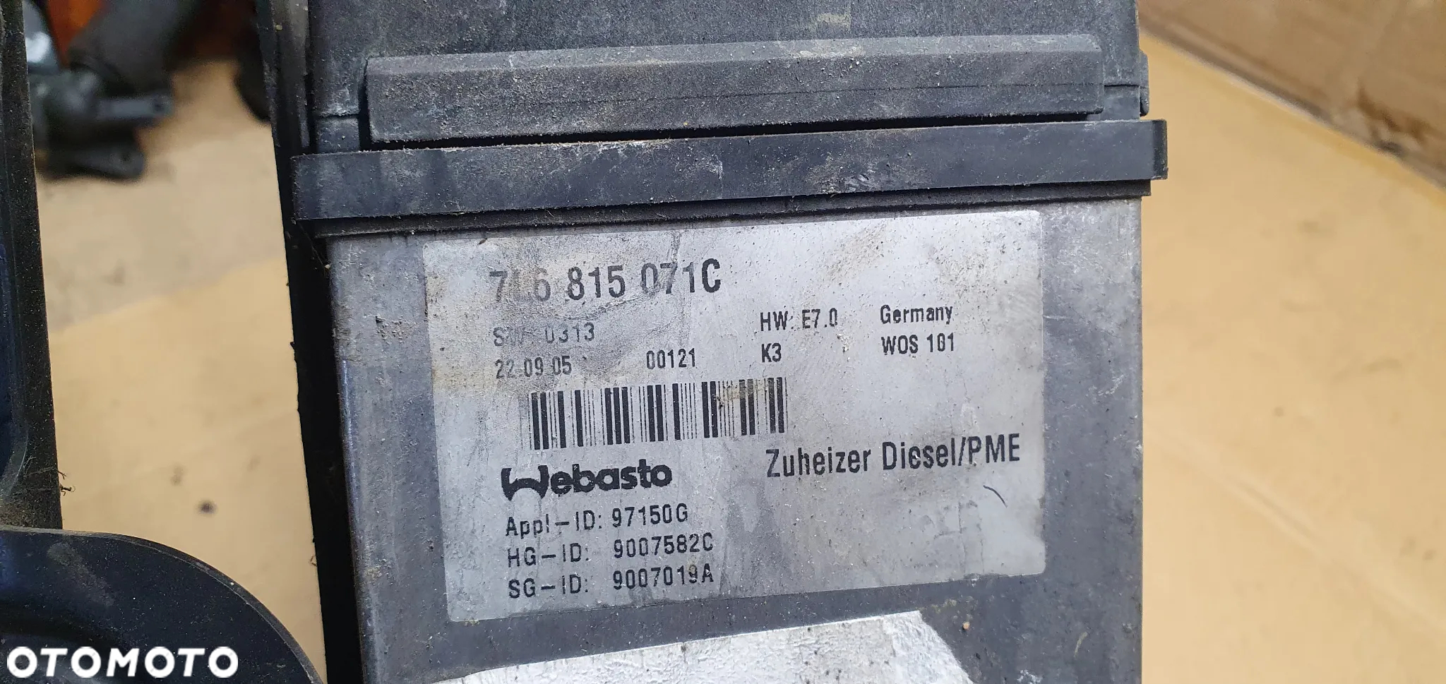 Webasto ogrzewanie postojowe VW Touareg 7L6815071C - 11