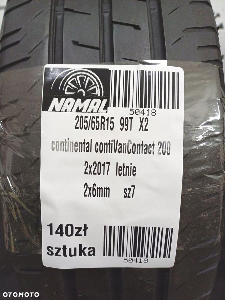 2x 205/65R15 continental 2017 opony letnie 6mm 50418 - 8