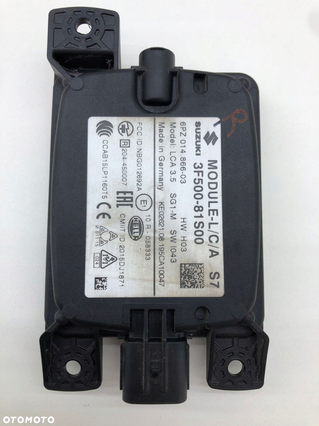 SUZUKI SWIFT SPORT MK8 CZUJNIK MARTWEGO POLA ASYSTENT RUCHU 3F500-81S00 - 1