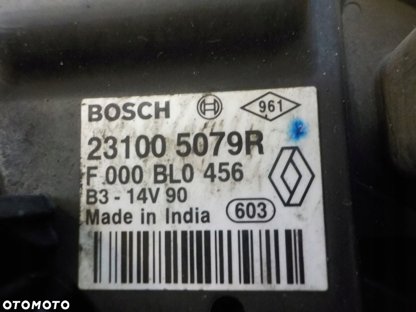 DACIA SANDERO 0.9 TCE TURBO 15r 90KM H4B400 alternator 231005079R - 5