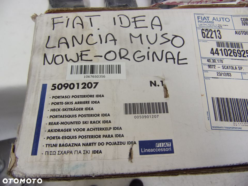 FIAT IDEA LANCIA MUSO BAGAŻNIK NA NARTY SNOWBOARD 50901207 - 5