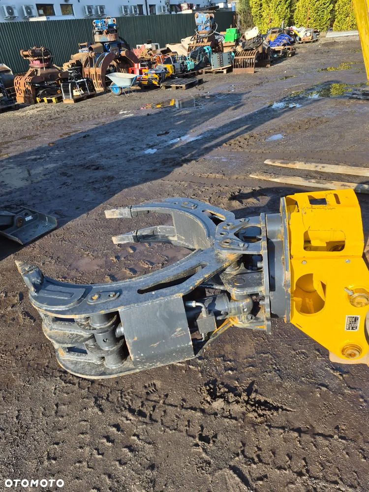 Chwytak hydrauliczny obrotowy 360 stopni na dwóch siłownikach na sworznie fi45mm fi70mm sortujący wyburzeniowy kleszcze pięciopalczaste KBKC RSB-50. NOWE!!! - 13