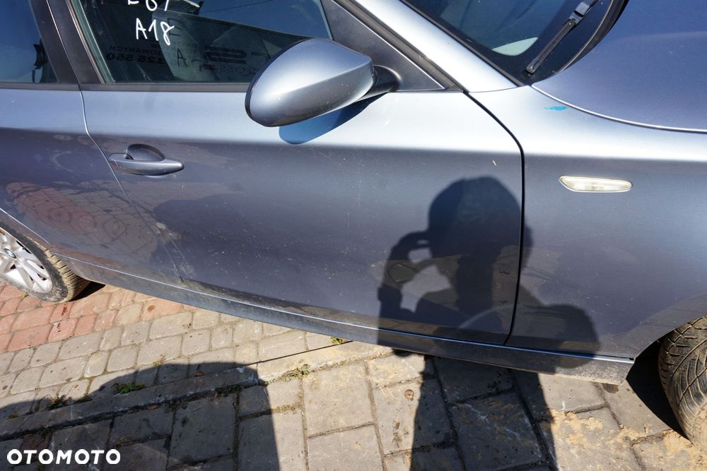 DRZWI PRZEDNIE PRAWE 1 E87 LIFT 5D HB A18  QUARZBLAU BMW 2007-2011 - 4