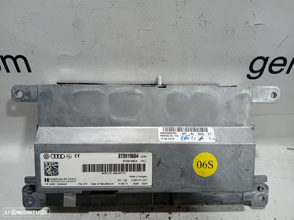 Ecrã Display  Audi A4 B8 8T0919604 Original - 3