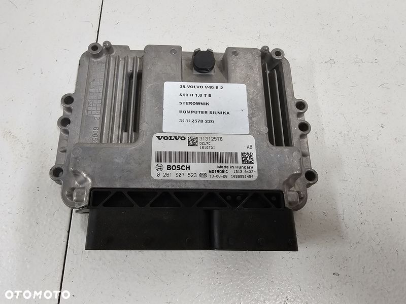 volvo v40 2 ii s60 ii 1.6 t b komputer sterownik silnika ecu 31312578 - 1