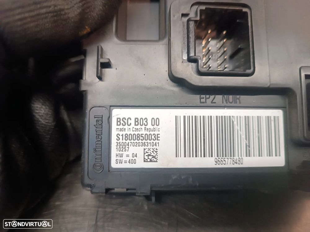 MODULO BSC / ENGATE REBOQUE PEUGEOT PARTNER 308 3008 / CITROEN BERLINGO C4 C5  REF 9665778480 S180085003E - 2
