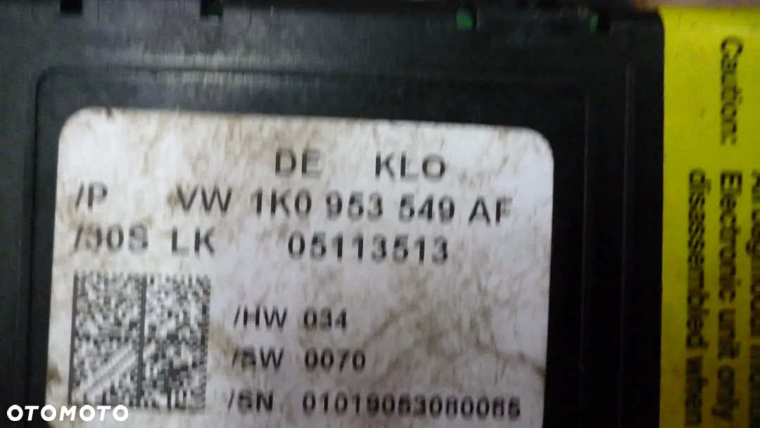 vw touran I czujnik kąta skrętu taśma air bag - 4