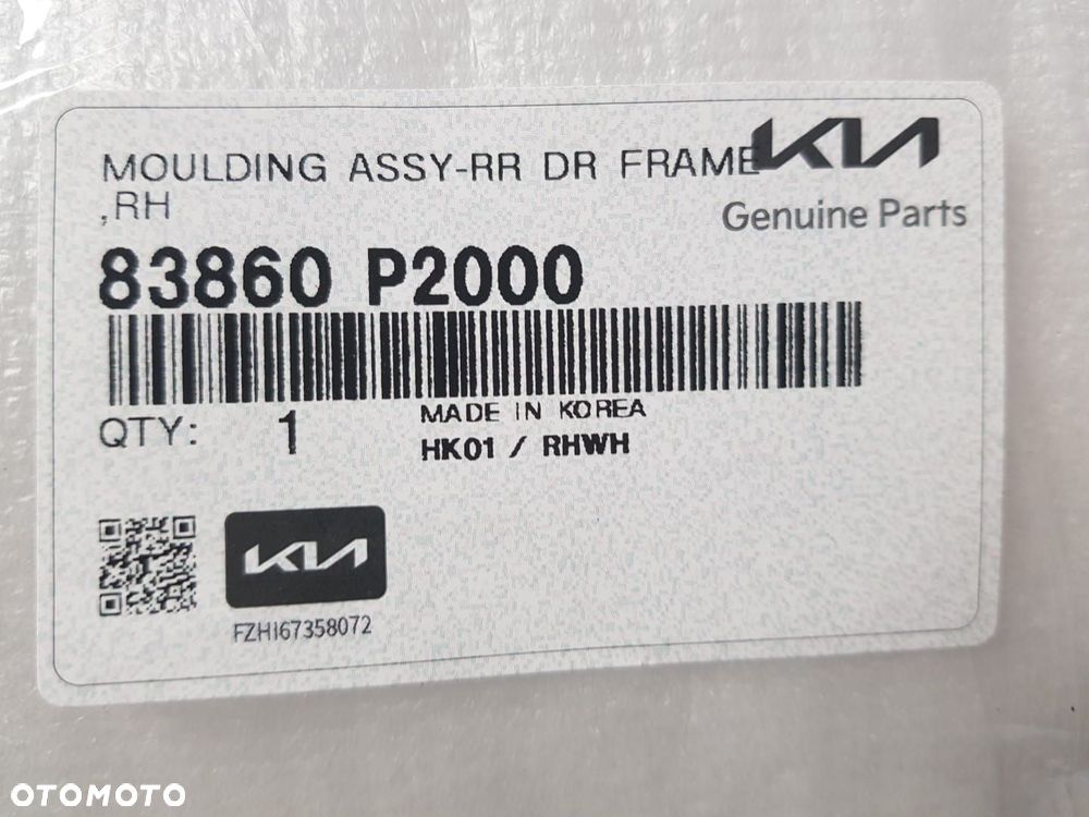 NOWA LISTWA KIA SORENTO IV 4 20-24 CHROM DRZWI PRAWY TYŁ TYLNA 83860P2000 - 5