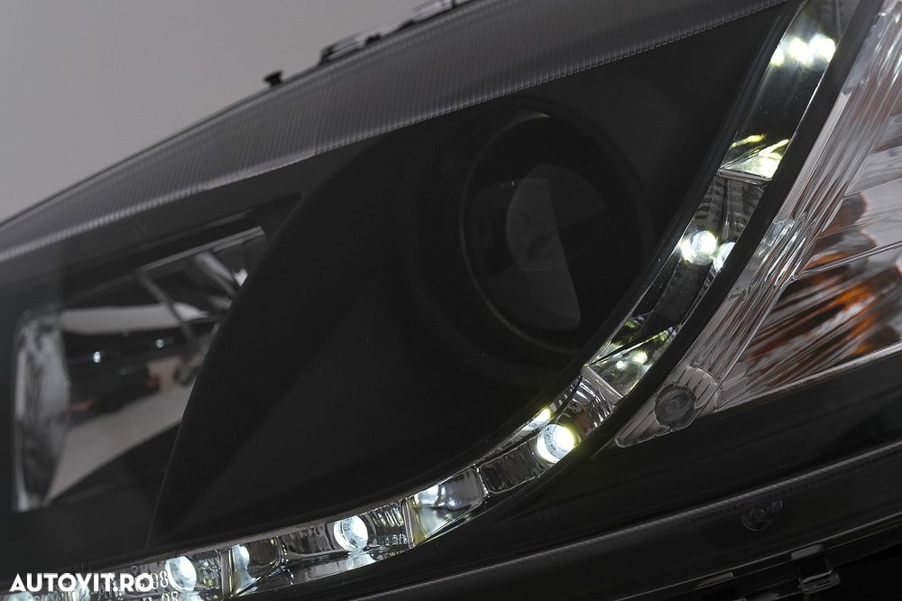 Faruri LED DRL compatibil cu Opel Astra G (09.1997-02.2004) Negru - 3