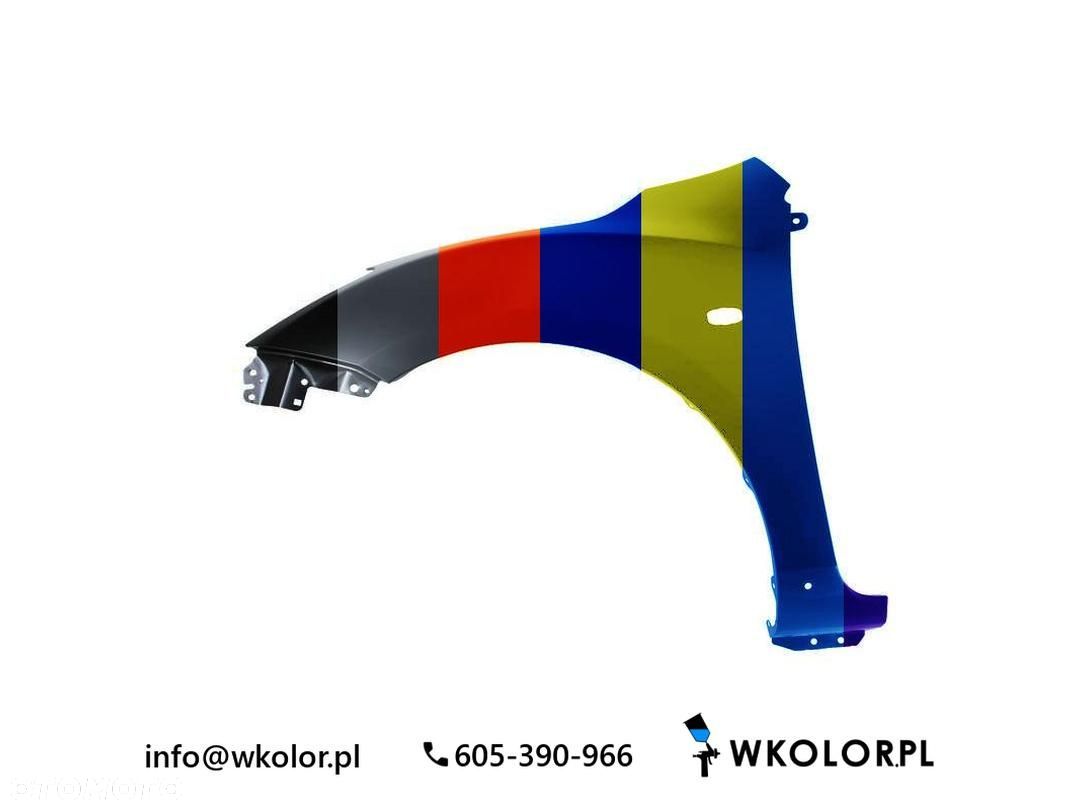 NOWY BŁOTNIK MAZDA 3 2009-2013 LAKIEROWANY W KOLOR - 1