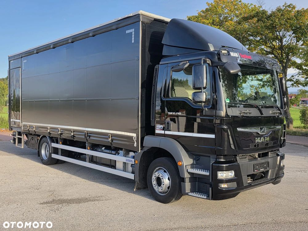 MAN TGM 12.290 / 15.290 / E6/ FIRANKA /BOCZNE DRZWI / BURTO-FIRANKA / 18PALET / WINDA / NISKI PRZEBIEG / 2018/ CAŁY NA PODUSZKACH / SERWISOWANY - 2