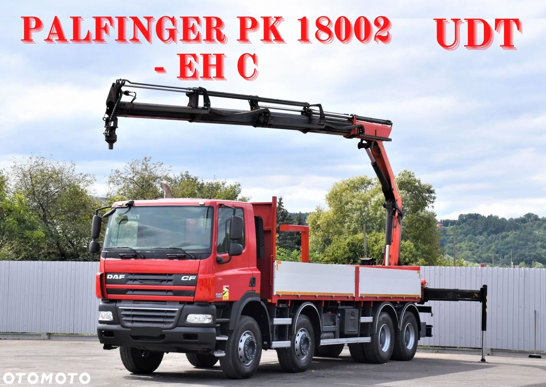 DAF CF 85.410 Skrzynia 6,80m + PK 18002-EHC+PILOT /8x4 - 1