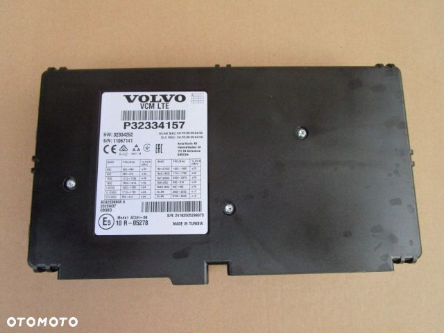 VOLVO V90 S90 XC90 XC60 V60 S60 XC40 MODUŁ STEROWNIK VCM P32334157 - 1