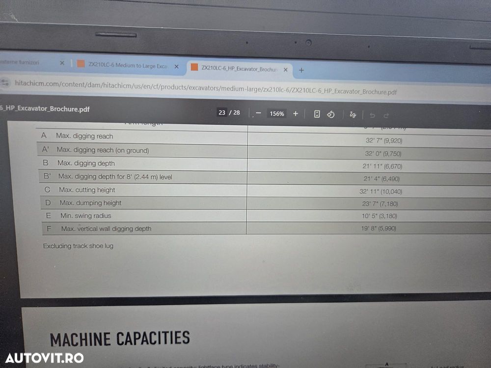 Hitachi 22tone, ZX220, 2025, 8h, NOU, CUPA 1,3mc, inst picon pe brate, aer conditionat, scaun operator pneumatic, CE, posibilitate leasing 5 ani-PROMOTIE 109.500 EUR+Tva - 30