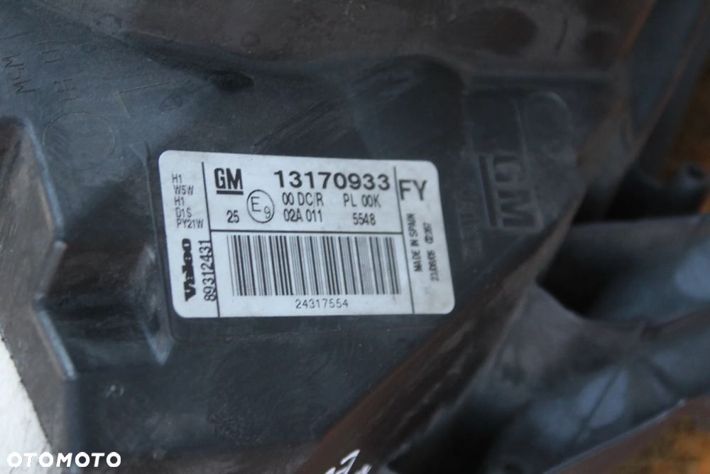 LAMPA LEWY PRZÓD PRZEDNIA LEWA JASNA BI-XENON SKRĘTNY OPEL VECTRA C SIGNUM LIFT EUROPA 13170933 IGŁA - 17
