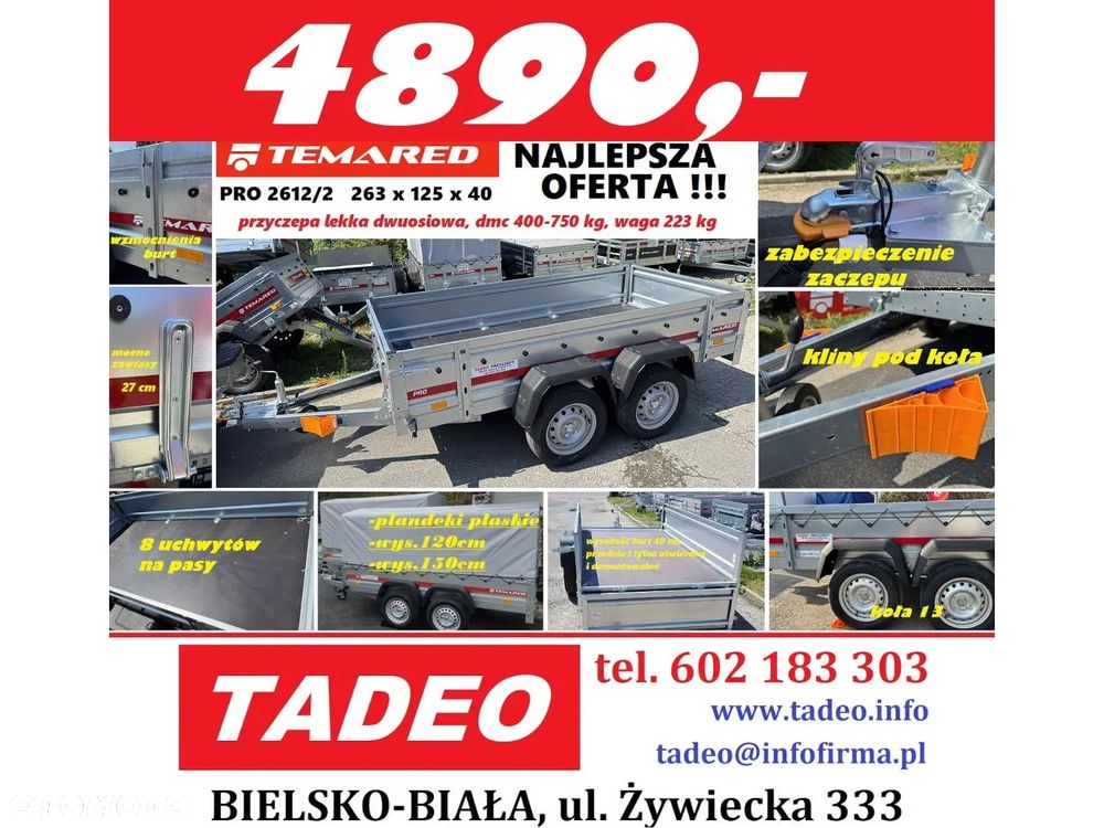 TEMARED PRO 2612/2 MOCNA PRZYCZEPA - 1