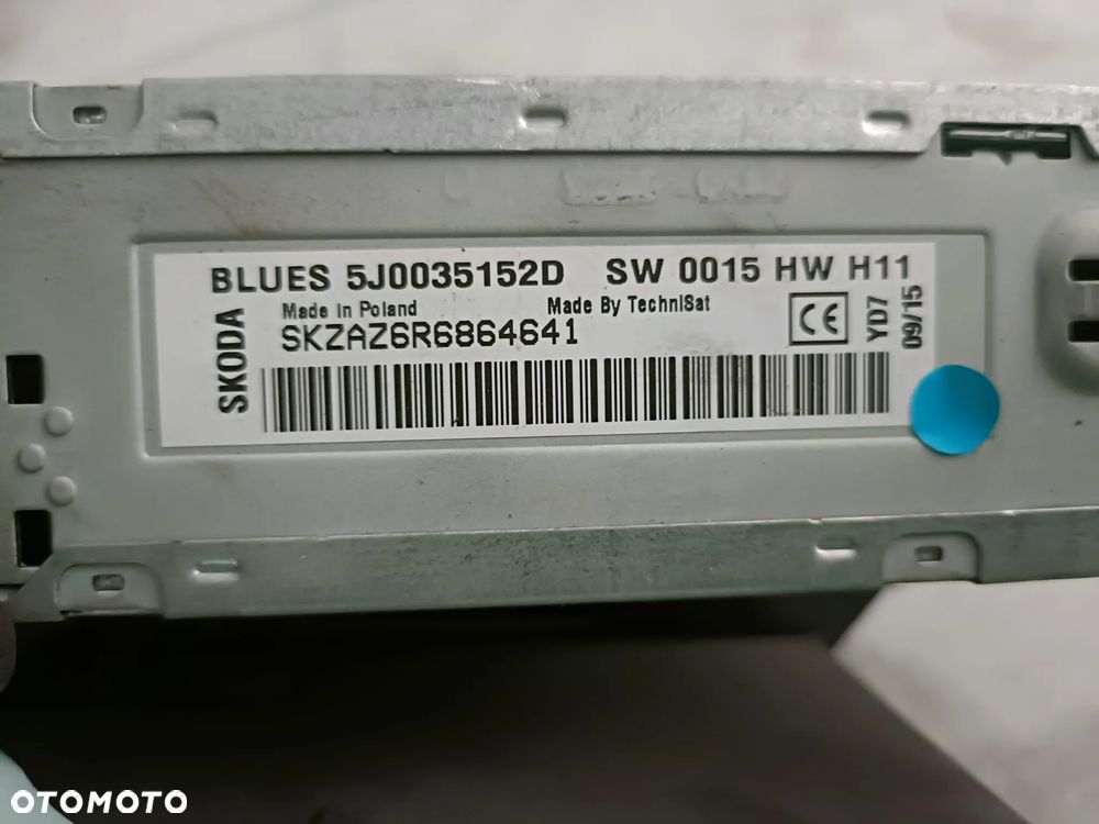 SKODA ROOMSTER 06-15 radioodtwarzacz radioodbiornik radio 5J0035152D * - 6
