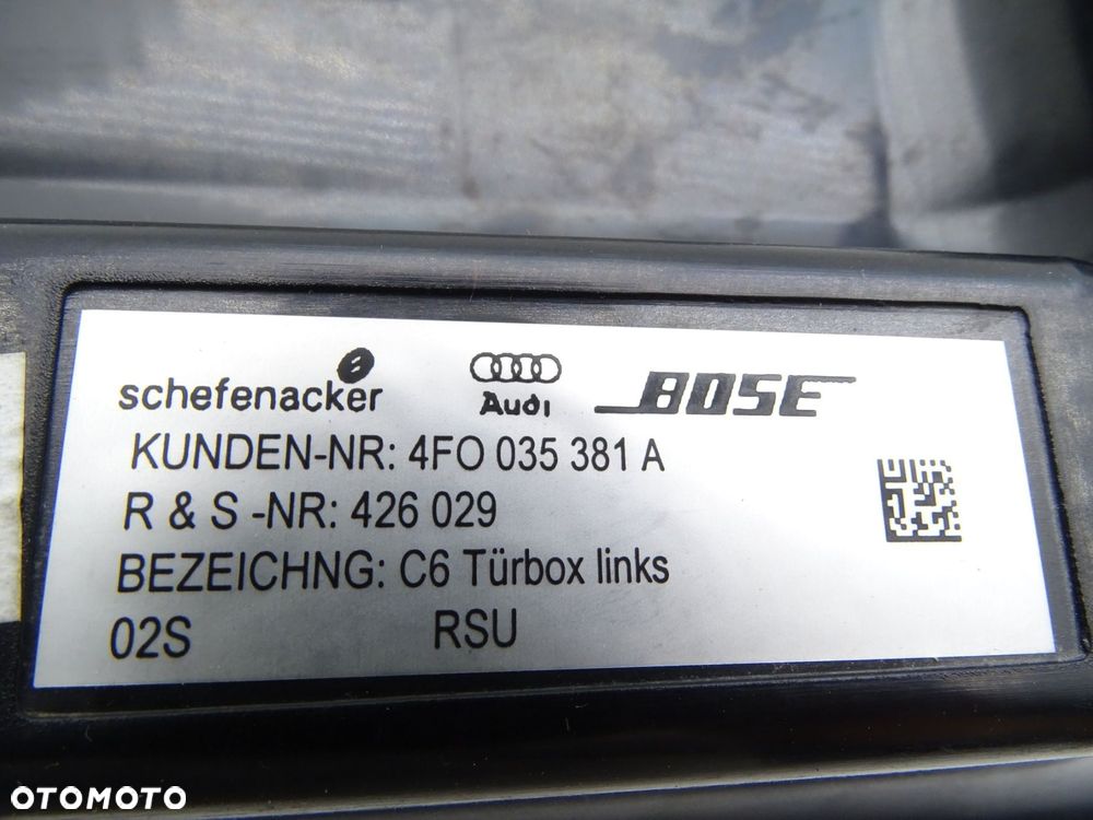 Głośnik prawy prawa drzwi bose 4f0035381a audi a6 c6 - 8