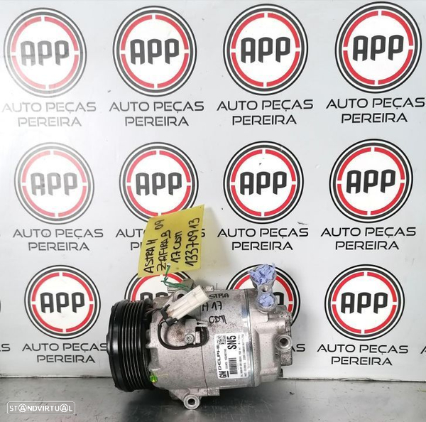 Compressor ar condicionado Opel Astra H 2009 1.7 CDTI Delphi referência 13370913.