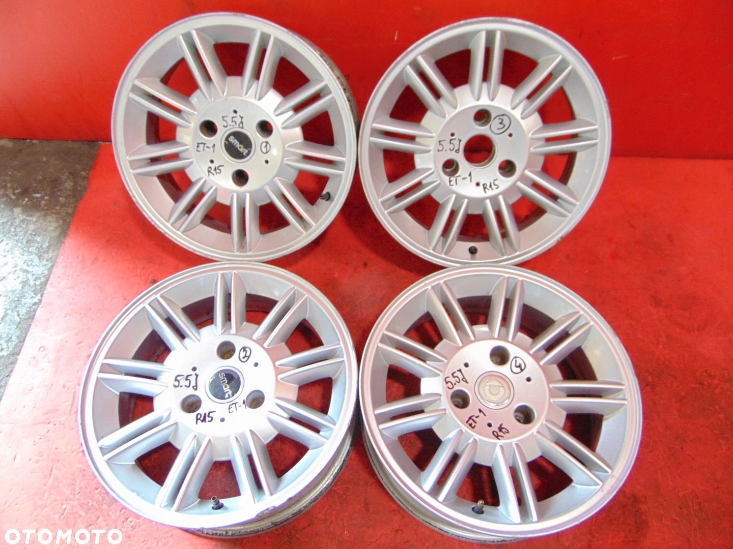 SMART ForTwo II 451 FELGI ALU 15 3x112 5,5J ET1 - 1