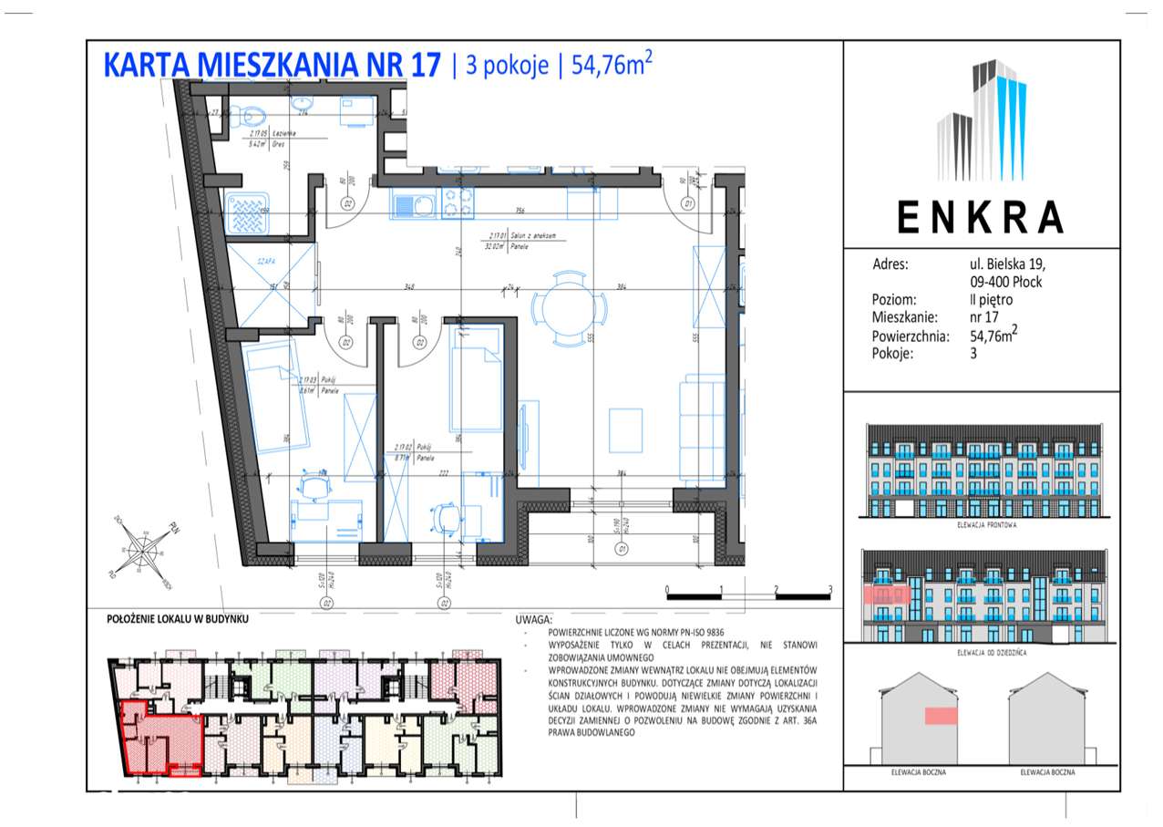NOWE MIESZKANIE- 54,76M2