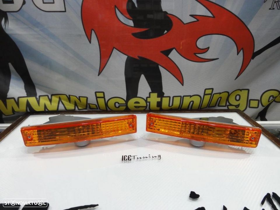 Farolins / farois / Pisca frontal Honda Civic 90-91, Honda CRX 90-91 fundo Laranja EURO look - 1