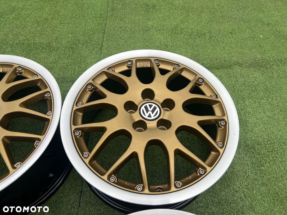 KOMPLET FELG FELGI ALU VW VOLKSWAGEN GOLF POLO 5X100 BBS 16 ORYGINALNE - 7