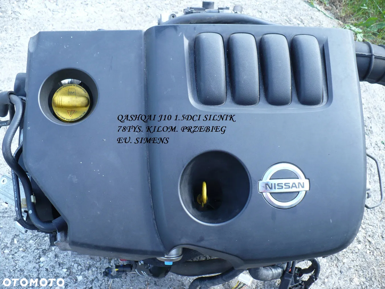 QASHQAI J10 K9K 1.5DCI SILNIK 76TYS..KILOMETROW IDEALNY SIEMENS - 2