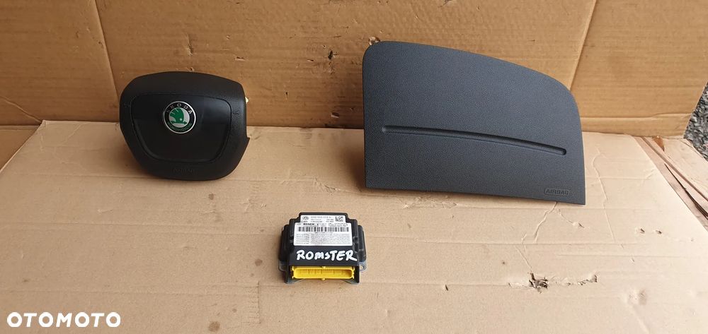 Zaślepka konsoli poduszki pasy AIRBAG zestaw naprawczy Skoda Roomster Lift - 6