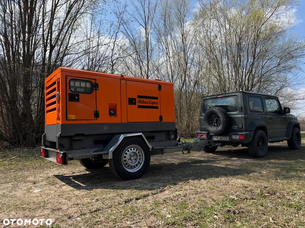 Atlas Copco QAS 40 KW Agregat prądotwórczy Przyczepa do rejestracji. inwerterowy wyciszony! 2014r. JAK NOWY z Norwegii. 5000mtg.Mocny silnik Turbo Kubota 4 cylindry 100km! Dekra aktualna. Opony zero zużycia. Zadbany Agregat. Odpala na Dotyk. Bogata Wersja! Prądnica Najlepsza PARTNER LEROY SOMER. - 3