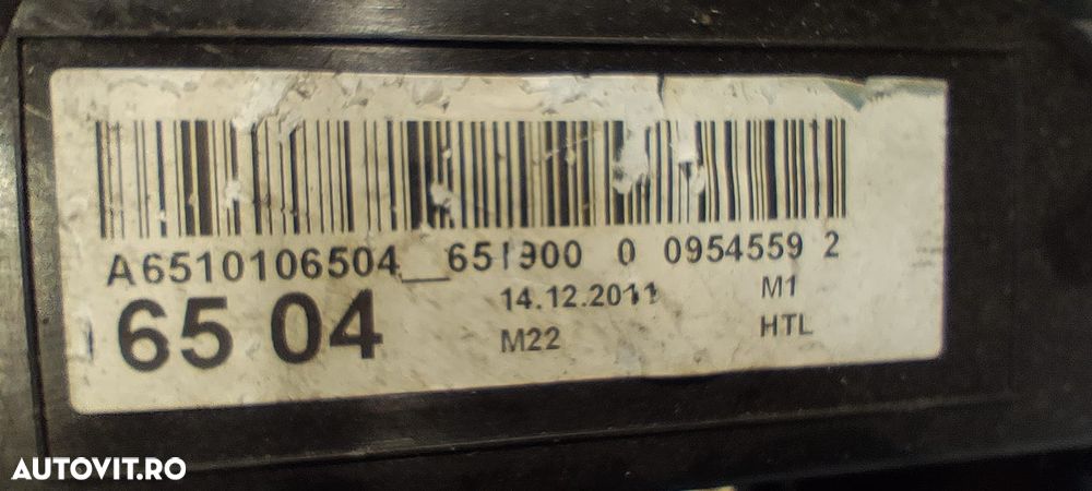 CAPAC CHIULASA (2 BUC.) MERCEDES BENZ W204 W212 C250 2.2 DIESEL COD MOTOR 651 EURO 5 COD OEM A6510108918 / A6510106504 - 8