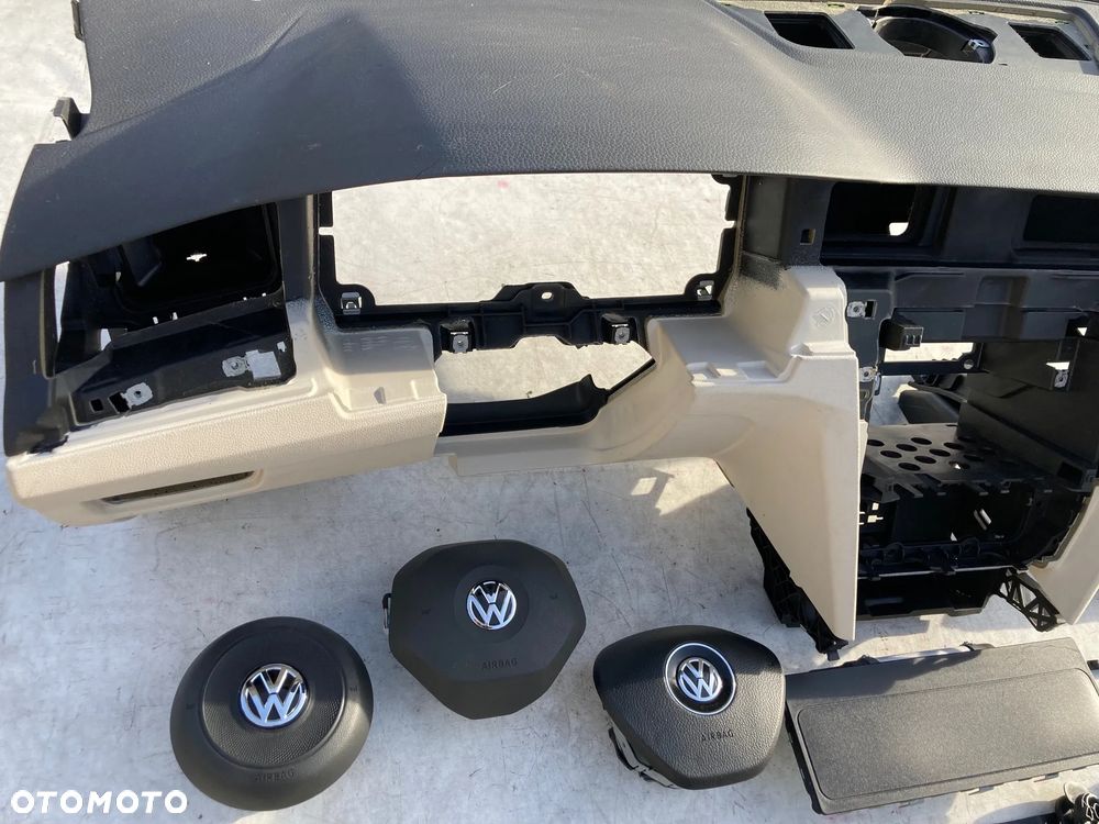 VW ARTEON 3G8 DESKA KONSOLA KOKPIT PULPIT PÓŁKA PARAPET PODUSZKI POWIETRZNE KIROWCY PASAŻERA KOLAN KOLANOWA PODUSZKA POWIETRZNA  AIRBAG SRS AIR BAG PASY PAS Oryginał NOWE NEW NEU NEV Okazja !!! - 3