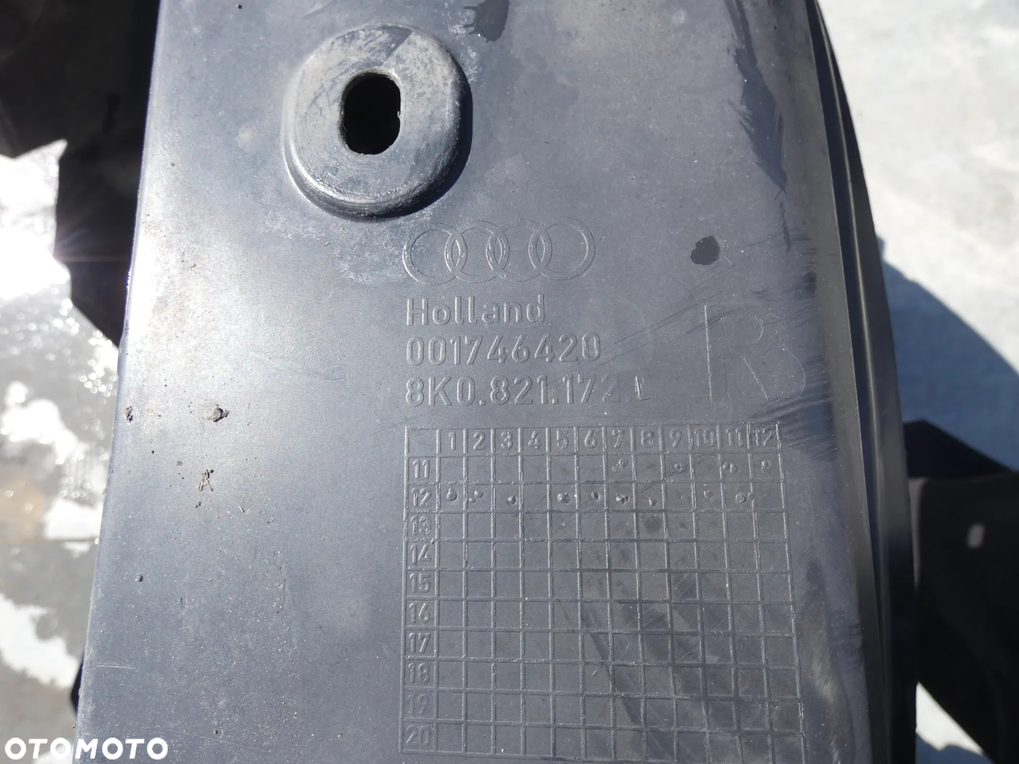 AUDI A4 B8 ORYGINALNE NADKOLE PRAWE PRZÓD PRZEDNIE 8K0821172L D131 - 11