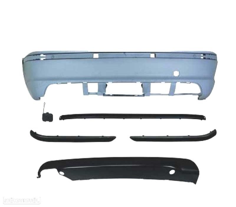 PÁRA-CHOQUES TRASEIRO BMW E46 BERLINA LOOK M 98-05 SEM PDC - 2