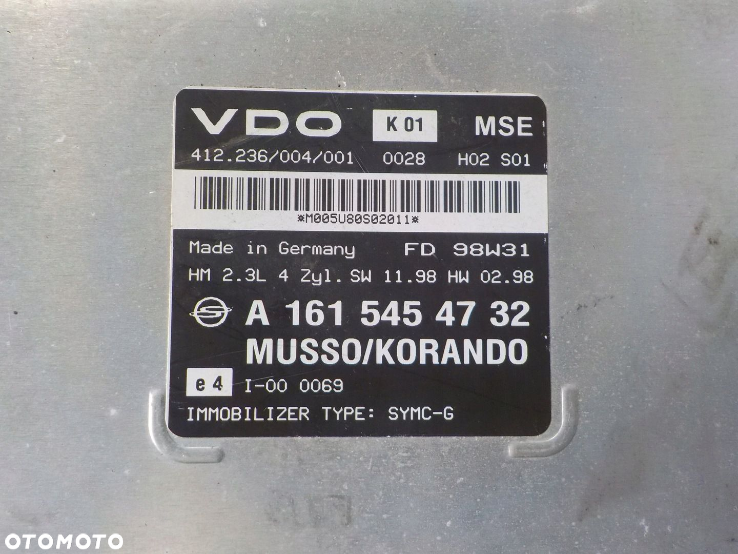 SSANGYONG KORANDO II MUSSO SILNIK KOMPLETNY SWAP 2.3 140 KM 161973 161.973 - 8