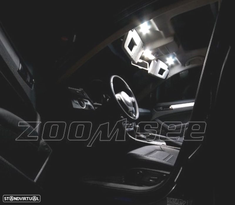 KIT COMPLETO 16 LAMPADAS LED INTERIOR PARA VOLKSWAGEN VW PASSAT B7 SEDAN 12-15 - 6