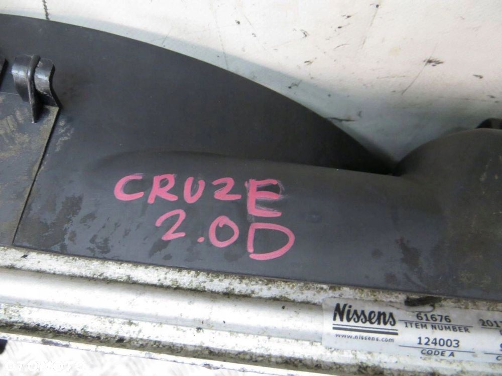 CHEVROLET CRUZE 2.0 WENTYLATORY CHŁODNICY CHŁODNICA KPL 09- - 11