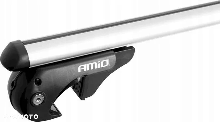 Bagażnik bazowy Amio aluminiowy 120 cm na relingi - 4