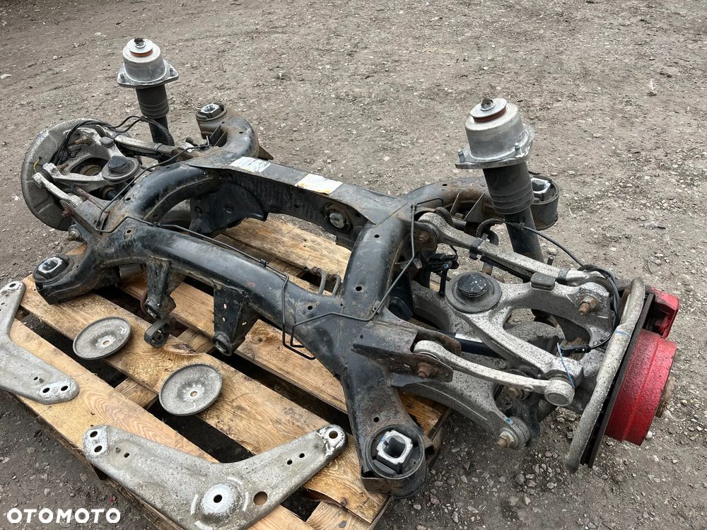 Belka zawieszenie wozek sanki wahacze zaciski tyl BMW X6 E71 40d N57 KPL OE - 2